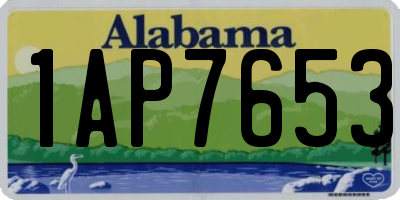 AL license plate 1AP7653