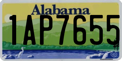 AL license plate 1AP7655