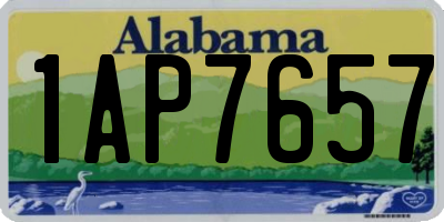 AL license plate 1AP7657