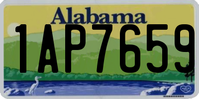 AL license plate 1AP7659