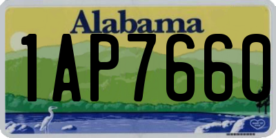 AL license plate 1AP7660