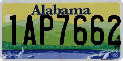 AL license plate 1AP7662