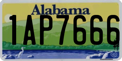 AL license plate 1AP7666