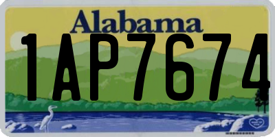AL license plate 1AP7674