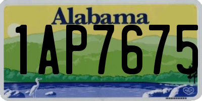 AL license plate 1AP7675