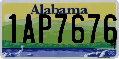 AL license plate 1AP7676