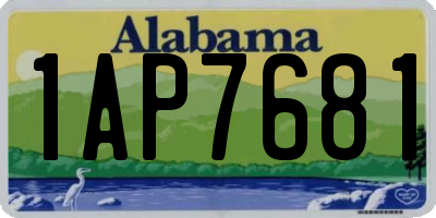 AL license plate 1AP7681