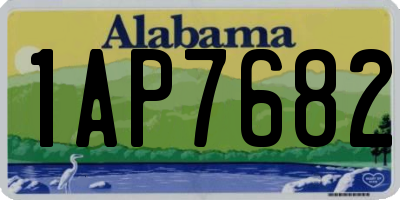 AL license plate 1AP7682