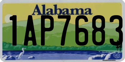 AL license plate 1AP7683