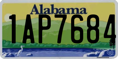 AL license plate 1AP7684