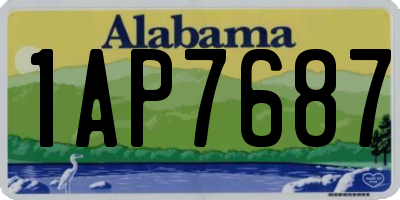 AL license plate 1AP7687