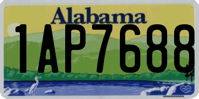 AL license plate 1AP7688