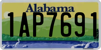 AL license plate 1AP7691