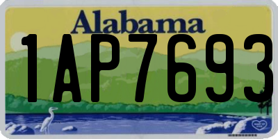AL license plate 1AP7693