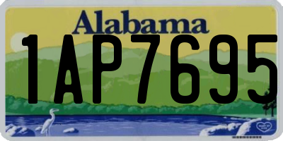 AL license plate 1AP7695