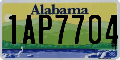 AL license plate 1AP7704