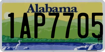 AL license plate 1AP7705