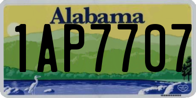 AL license plate 1AP7707