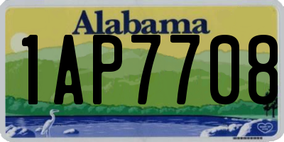 AL license plate 1AP7708