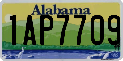 AL license plate 1AP7709