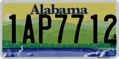 AL license plate 1AP7712