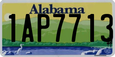 AL license plate 1AP7713