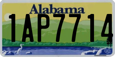 AL license plate 1AP7714