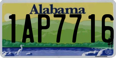 AL license plate 1AP7716