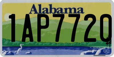 AL license plate 1AP7720