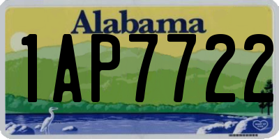 AL license plate 1AP7722