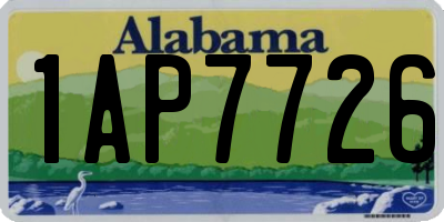 AL license plate 1AP7726