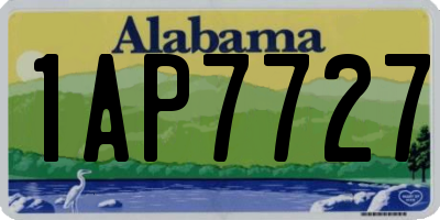 AL license plate 1AP7727