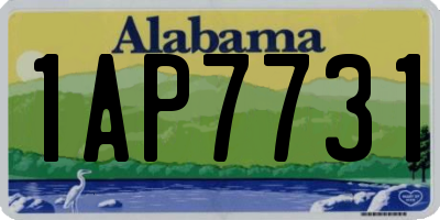 AL license plate 1AP7731