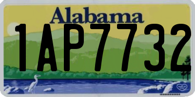 AL license plate 1AP7732