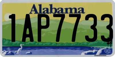 AL license plate 1AP7733