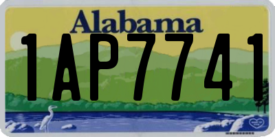 AL license plate 1AP7741