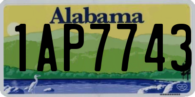 AL license plate 1AP7743