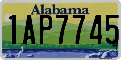AL license plate 1AP7745