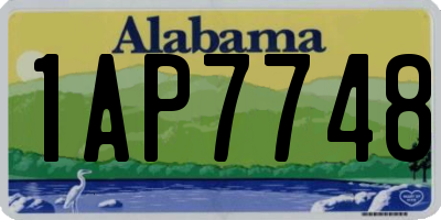AL license plate 1AP7748