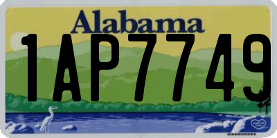 AL license plate 1AP7749