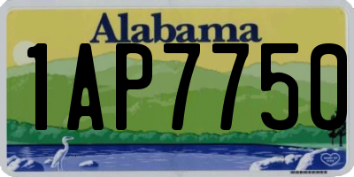 AL license plate 1AP7750