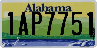 AL license plate 1AP7751