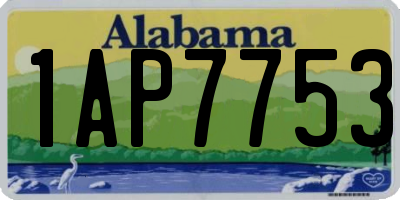 AL license plate 1AP7753