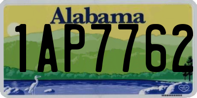 AL license plate 1AP7762