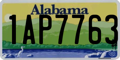 AL license plate 1AP7763