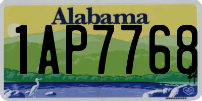 AL license plate 1AP7768