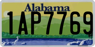 AL license plate 1AP7769