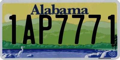 AL license plate 1AP7771