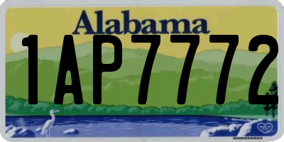 AL license plate 1AP7772
