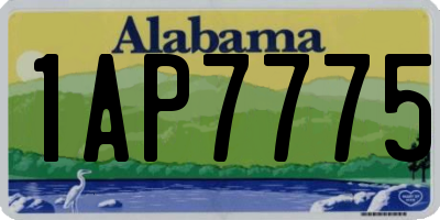 AL license plate 1AP7775